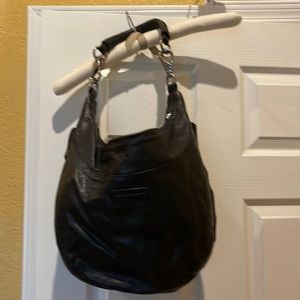 Frye Black Leather Bucket Bag. Convertible.